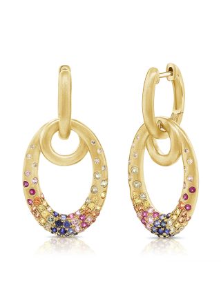 1.72CT RAINBOW COLOR CONFETTI DROP EARRINGS