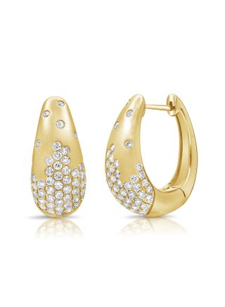 1.48CT DIAMOND CONFETTI HUGGIE EARRINGS
