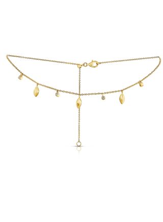 .08CT DIAMOND MARQUISE CHOKER NECKLACE