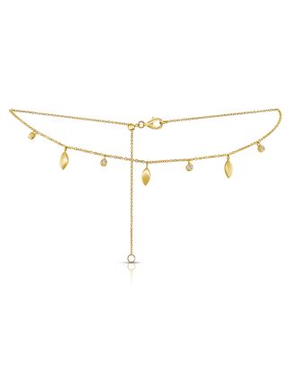 .08CT DIAMOND MARQUISE CHOKER NECKLACE