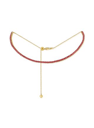 3.90CT RUBY CHOKER NECKLACE