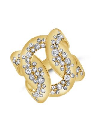 1.56CT DIAMOND CROSSOVER CONFETTI RING