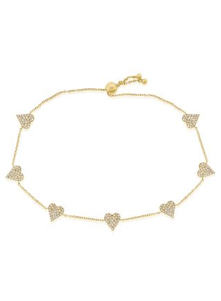 .38CT DIAMOND HEART BOLO BRACELET