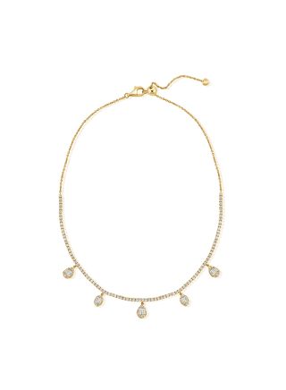3.05CT BAGUETTES AND DIAMOND CHOKER NECKLACE
