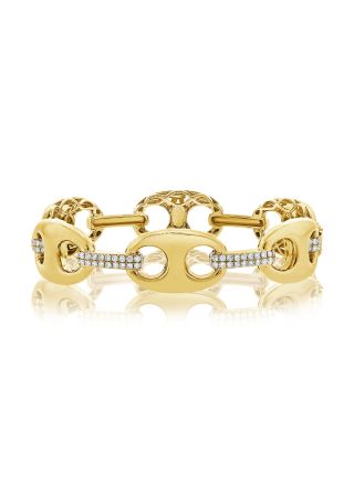 .69CT DIAMOND MARINER LINK BANGLE