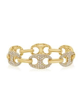 2.82CT DIAMOND MARINER LINK BANGLE