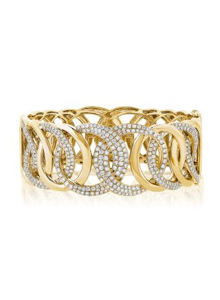 3.53CT DIAMOND LINK BANGLE