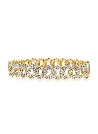 3.42CT DIAMOND LINK BANGLE