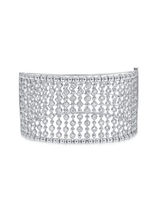 3.63CT DIAMOND BEZEL BALL BANGLE