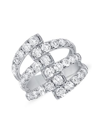 2.87CT DIAMOND MULTI ROW RING
